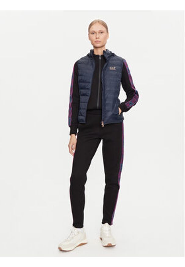 EA7 Emporio Armani Bezrękawnik 6DTQ06 TNGPZ Granatowy Regular Fit. Kolor: niebieski. Materiał: syntetyk. Długość rękawa: bez rękawów