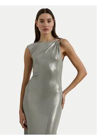 Lauren Ralph Lauren - LAUREN RALPH LAUREN Sukienka wieczorowa 253970801001 Srebrny Slim Fit. Kolor: srebrny. Materiał: syntetyk. Styl: wizytowy