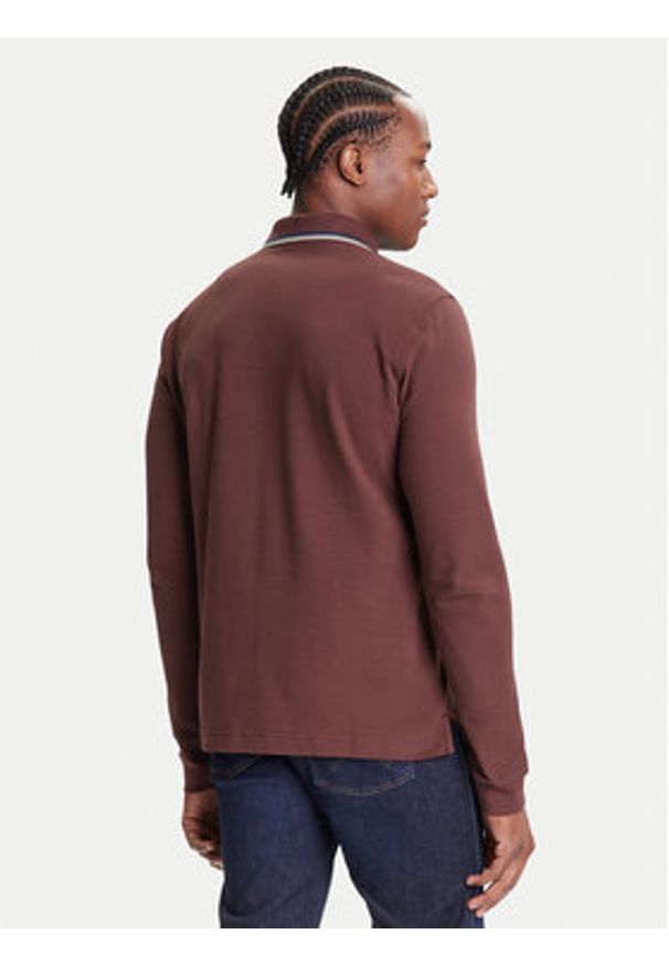 Wrangler Polo 112371508 Brązowy Regular Fit. Typ kołnierza: polo. Kolor: brązowy. Materiał: bawełna