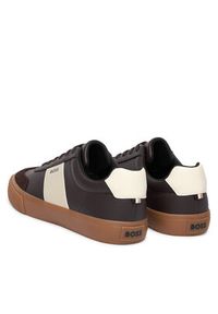 BOSS Sneakersy Aiden 50557852 Brązowy. Kolor: brązowy. Materiał: skóra #4