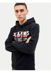 Jack & Jones Bluza Logo 12279649 Czarny Regular Fit. Kolor: czarny. Materiał: bawełna #7