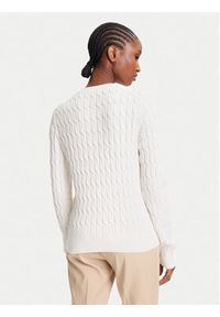TOMMY HILFIGER - Tommy Hilfiger Kardigan WW0WW46514 Écru Regular Fit. Materiał: bawełna #4