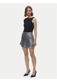 Vero Moda Szorty materiałowe Efa 10335727 Srebrny Loose Fit. Kolor: srebrny. Materiał: syntetyk #3