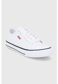 Levi's® - Levi's Tenisówki kolor biały. Okazja: na spotkanie biznesowe. Nosek buta: okrągły. Zapięcie: sznurówki. Kolor: biały. Materiał: guma. Styl: biznesowy #5