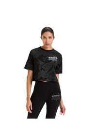 Diadora - Koszulka damska DIADORA L. T-SHIRT SS CROP MANIFESTO. Kolor: czarny #1