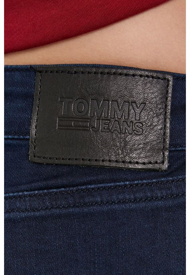 Tommy Jeans Jeansy damskie medium waist. Kolor: niebieski