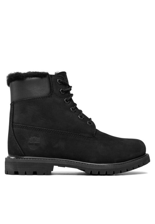 Timberland Trapery 6In Premium Shearling TB0A1U7S0011 Czarny. Kolor: czarny. Materiał: nubuk, skóra