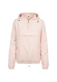 BUILD YOUR BRAND - Kurtka Damska Basic Water Repellent Pull Over Jacket. Kolor: różowy