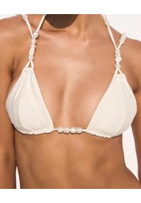 CULT GAIA - Top od bikini Anoki. Kolor: biały. Materiał: materiał