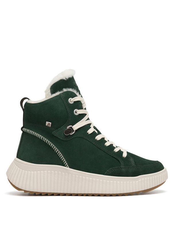Rieker Revolution Lifestyle Botki W1771-54 Zielony. Kolor: zielony