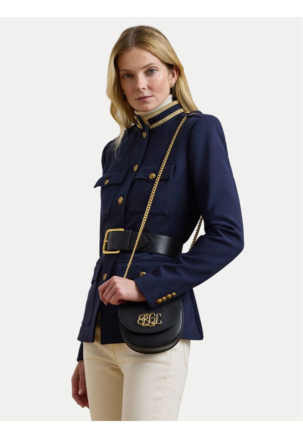 Lauren Ralph Lauren - LAUREN RALPH LAUREN Torebka 431958978004 Czarny. Kolor: czarny. Materiał: skórzane