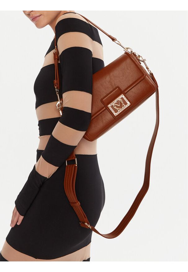 Love Moschino - LOVE MOSCHINO Torebka JC4086PP1NLI0312 Brązowy. Kolor: brązowy. Materiał: skórzane