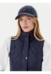 Polo Ralph Lauren Czapka z daszkiem 455981420003 Granatowy. Kolor: niebieski. Materiał: wełna, materiał