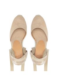 Castañer Espadryle Carina/8/002 021642-2017 Beżowy. Kolor: beżowy. Materiał: materiał
