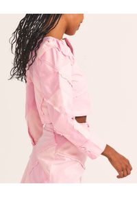 LOVE SHACK FANCY - Różowa bawełniana kurtka Eleora. Kolor: różowy, wielokolorowy, fioletowy. Materiał: bawełna. Długość rękawa: długi rękaw. Długość: długie #3