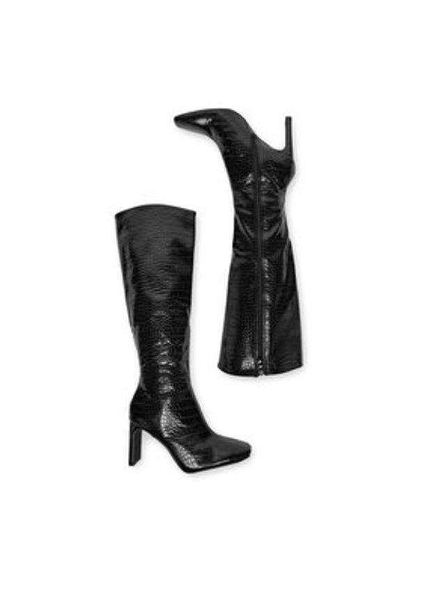 DeeZee Kozaki JDY210928 Czarny. Kolor: czarny. Materiał: materiał, syntetyk