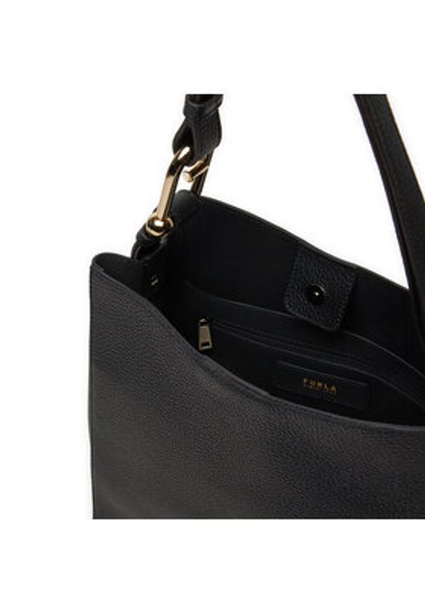 Furla Torebka Nuvola Small WB01338-HSF000-O6000 Czarny. Kolor: czarny. Materiał: skórzane