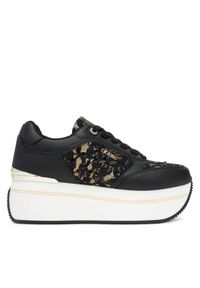 Guess Sneakersy FLTCM8 ELE12 Czarny. Kolor: czarny. Materiał: skóra