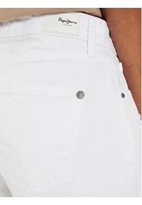 Pepe Jeans Szorty jeansowe Relaxed Short Mw PL801110TB9 Biały Relaxed Fit. Kolor: biały. Materiał: bawełna #3