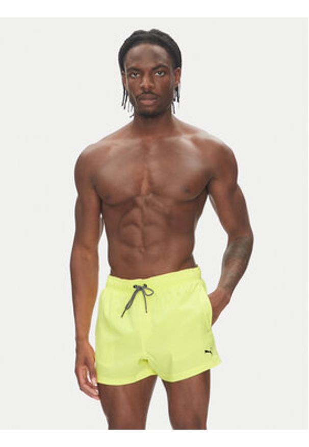 Puma Szorty kąpielowe 907658 Żółty Regular Fit. Kolor: żółty. Materiał: syntetyk