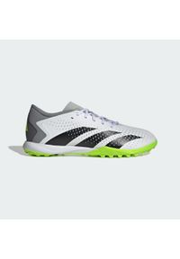 Buty do piłki nożnej dla dorosłych Adidas Predator Accuracy.3 Low TF. Kolor: biały, czarny, żółty, wielokolorowy. Materiał: syntetyk, tkanina, materiał. Sport: piłka nożna #1