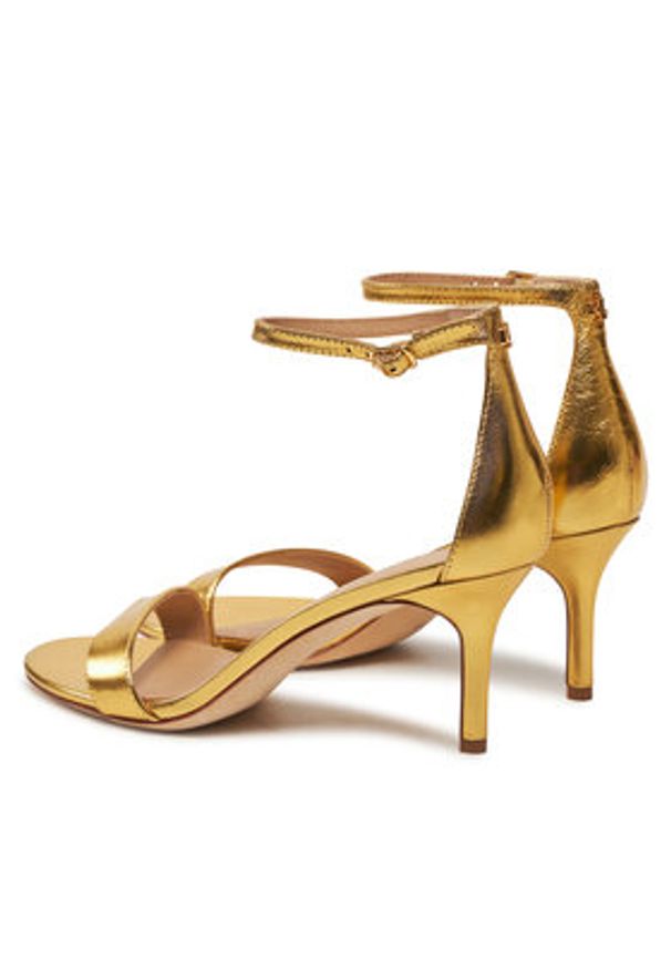 Lauren Ralph Lauren - LAUREN RALPH LAUREN Sandały 802978207001 Złoty. Kolor: złoty. Materiał: skóra