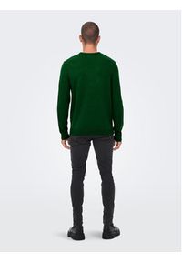 Only & Sons Sweter 22023347 Zielony Regular Fit. Kolor: zielony. Materiał: syntetyk #6