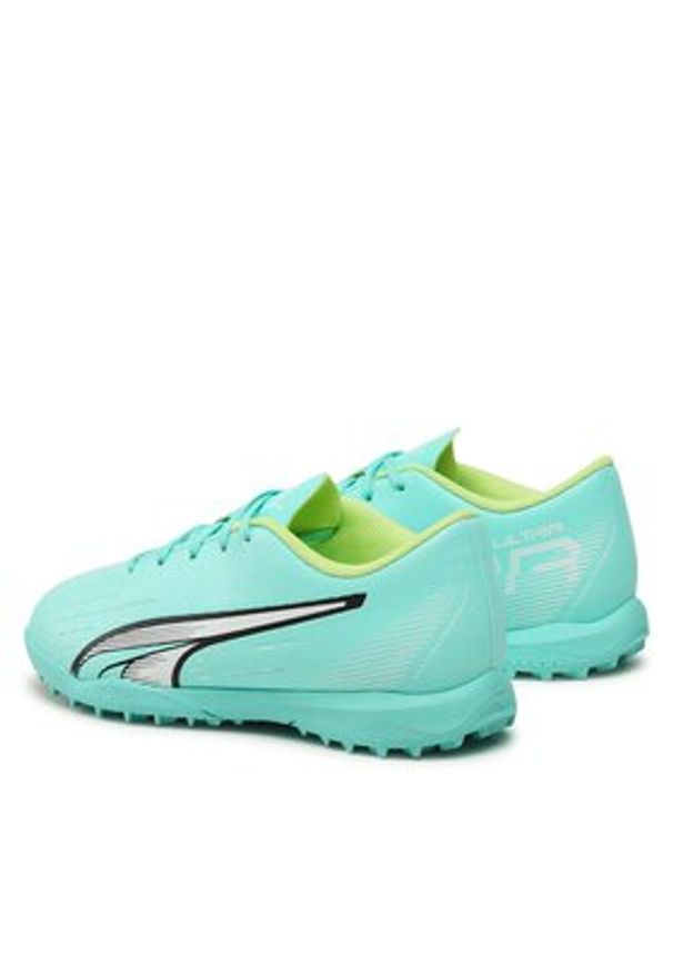 Puma Buty do piłki nożnej Ultra Play Tt Jr 10723603 Zielony. Kolor: zielony. Materiał: skóra