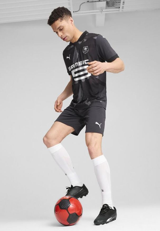 Puma - Męska trzecia koszulka Stade Rennais F.C. 24/25 PUMA Flat Dark Gray White Black. Kolor: biały, wielokolorowy, czarny, szary