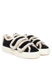 Inuikii Sneakersy Shearling Low Velcro 1001.001.0231 Czarny. Kolor: czarny. Materiał: zamsz, skóra #4