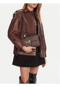 Pinko - PINKO Torebka Love One Classic Slouchy Fl PLTT 104524 A2OX Brązowy. Kolor: brązowy. Materiał: skórzane #3