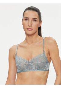 Hunkemöller Biustonosz z fiszbiną Luna 202677 Niebieski. Kolor: niebieski. Materiał: syntetyk #1