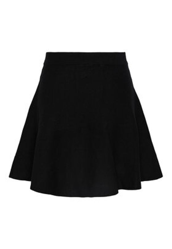 YAS Spódnica mini 26031906 Czarny Regular Fit. Kolor: czarny. Materiał: wiskoza
