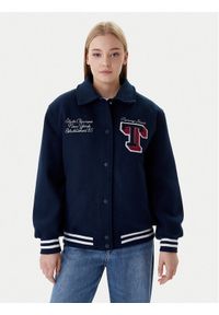 Tommy Jeans Kurtka bomber Varsity DW0DW22051 Granatowy Relaxed Fit. Kolor: niebieski. Materiał: syntetyk #1