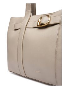 Calvin Klein Torebka Buckle Medium Tote LV04F3294G Écru. Materiał: skórzane #4
