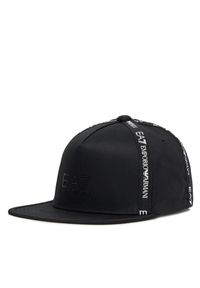 Czapka z daszkiem EA7 Emporio Armani. Kolor: czarny