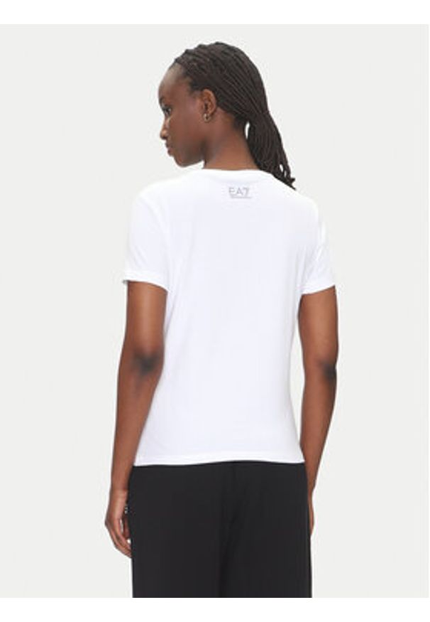 EA7 Emporio Armani T-Shirt 7W000183 AF10373 U0002 Biały Regular Fit. Kolor: biały. Materiał: bawełna