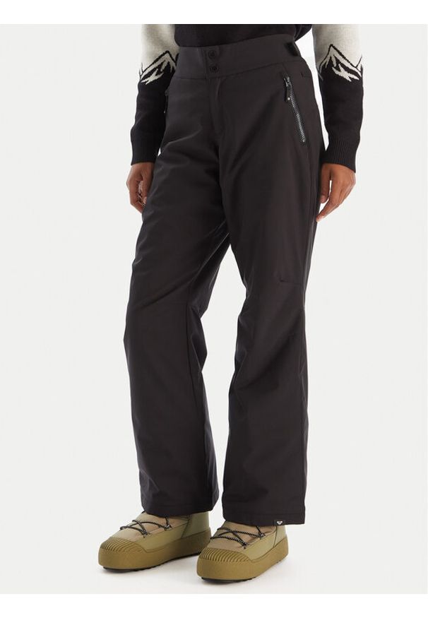 Roxy Spodnie narciarskie Snowy Crest PT ERJTP03301 Czarny Regular Fit. Kolor: czarny. Materiał: syntetyk. Sport: narciarstwo