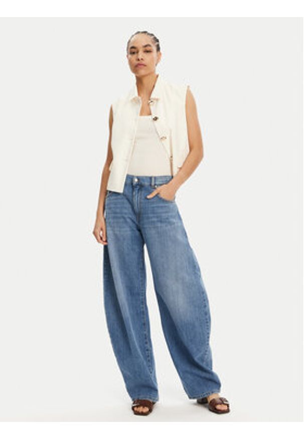 ViCOLO Jeansy DD5117 Granatowy Regular Fit. Kolor: niebieski