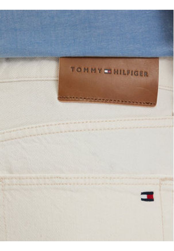 TOMMY HILFIGER - Tommy Hilfiger Szorty jeansowe Dover Washed MW0MW42556 Kremowy Regular Fit. Kolor: kremowy. Materiał: bawełna