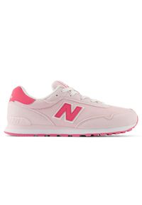 Buty dziecięce New Balance GC515KI – różowe. Okazja: na uczelnię, na co dzień. Kolor: różowy. Materiał: materiał, syntetyk. Szerokość cholewki: normalna #1
