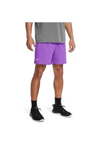 Spodenki krótkie męskie Under Armour Vanish Woven 6in Shorts. Kolor: fioletowy. Długość: krótkie. Sezon: lato