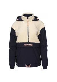 Iguana - Bluza Z Kapturem Dla Kobiet. Typ kołnierza: kaptur. Kolor: różowy, beżowy, wielokolorowy, czarny. Sport: turystyka piesza #1