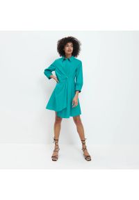 Mohito - Asymetryczna sukienka - Turkusowy. Kolor: turkusowy. Typ sukienki: asymetryczne #1