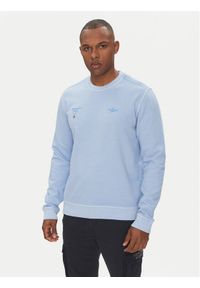 Aeronautica Militare Bluza 251FE1991F583 Błękitny Regular Fit. Kolor: niebieski. Materiał: bawełna
