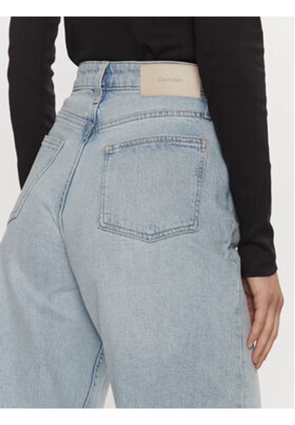Calvin Klein Jeansy K20K208023 Niebieski Wide Leg. Kolor: niebieski