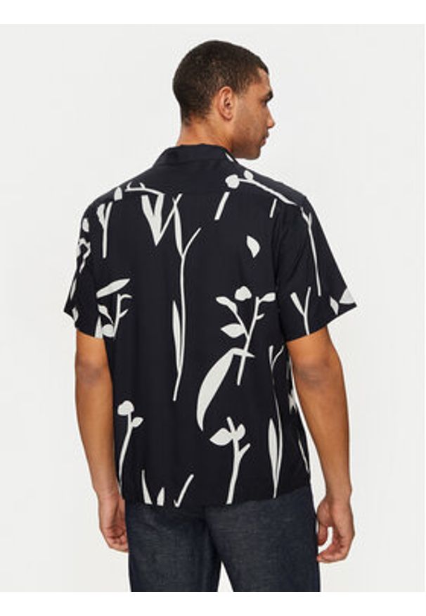 Selected Homme Koszula Slhrelax-Rajesh 16091066 Granatowy Relaxed Fit. Kolor: niebieski. Materiał: wiskoza