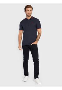 Hugo Polo Dinoso222 50467344 Granatowy Slim Fit. Typ kołnierza: polo. Kolor: niebieski. Materiał: bawełna #3