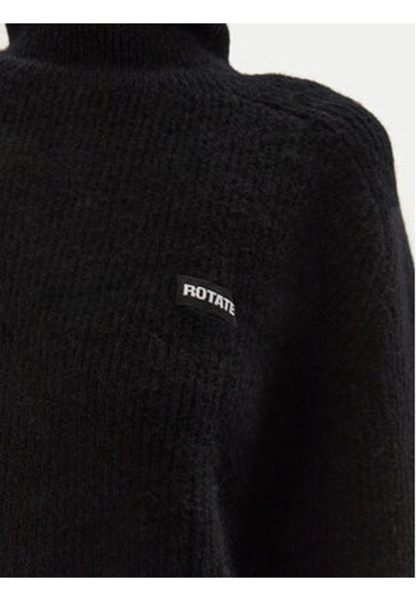 ROTATE Golf Drandy 113128100 Czarny Regular Fit. Typ kołnierza: golf. Kolor: czarny. Materiał: syntetyk