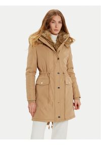 Marciano Guess Parka 4BGL12 7182A Écru Regular Fit. Materiał: syntetyk